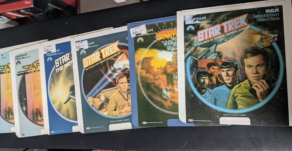 Vintage Selectavision CED Star Trek Movies Lot Of 6 