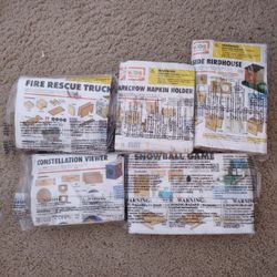 Kids Wooden Craft -5 for $10.Pickup Only-Close To Walmart @woodruff Rod