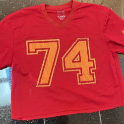 SEVENTY FOUR IS WAR CROPPED JERSEY