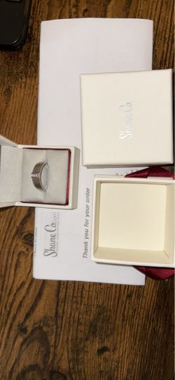 Shane co Harlow 14k white gold & diamond band