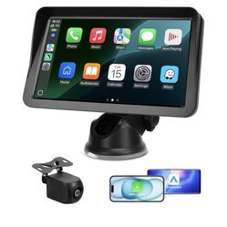 9" Wireless CarPlay Screen for Car, 