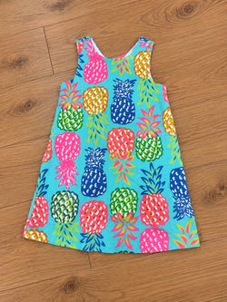 Tommy Bahama Girls’ Pineapple Dress – 4T 🍍🌺