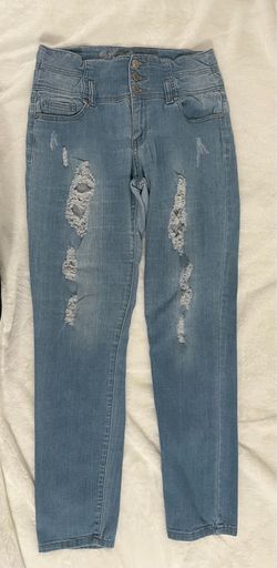 Women’s Denim Distressed Blue Jeans  Sz 13