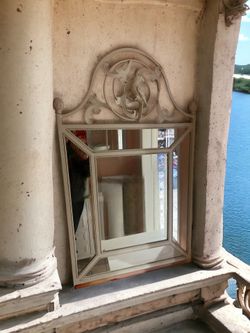 Vintage metal mirror Beveled Edges 