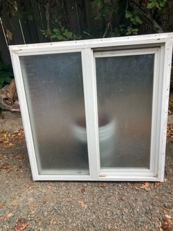 Obscure glass vinyl window