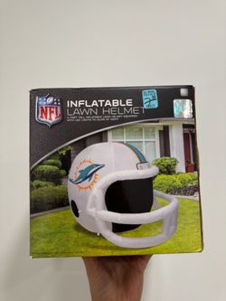 NFL Miami Dolphins Inflatable Lawn Helmet 4FT LED Light Up Outdoor Decoration