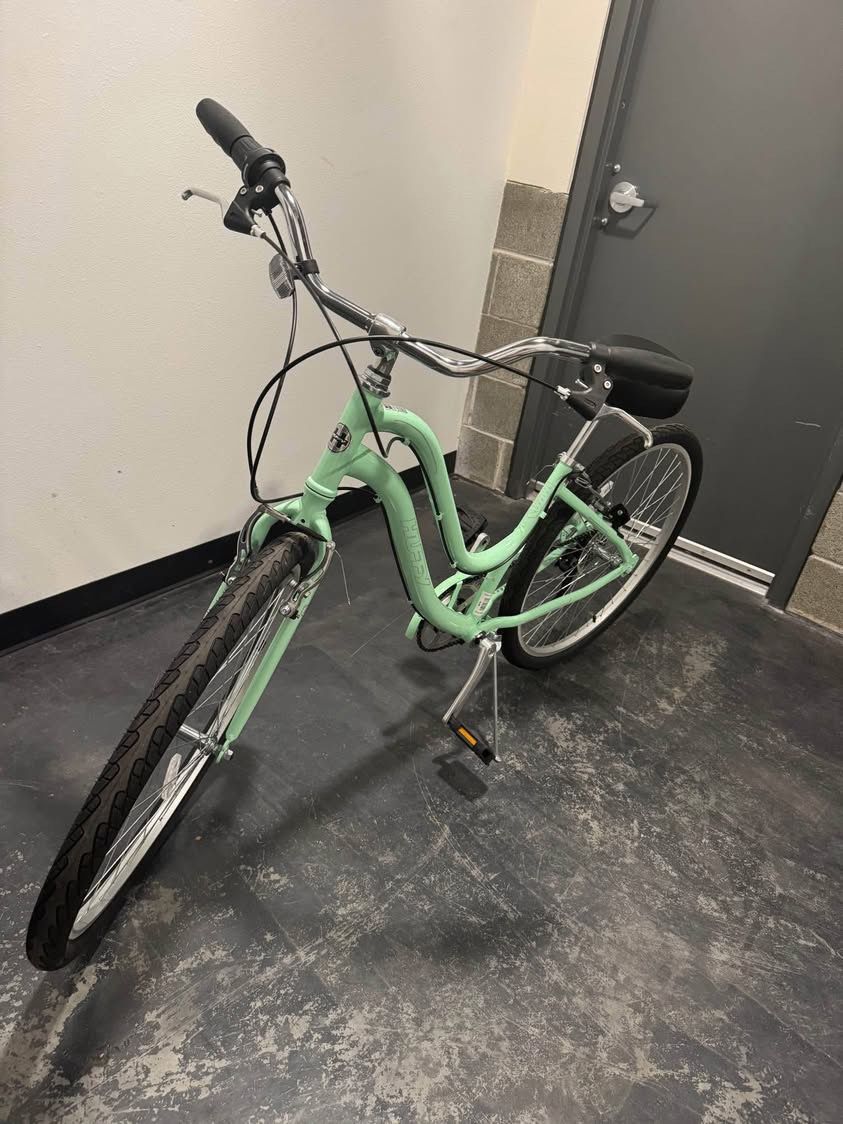 Huffy City Bike 27.5" Women Cruiser Comfort Beach Sport Bicycle 7 Speed Shimano