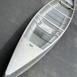 17’ Square Stern Aluminum Grumman Canoe w/ sailboat adaptation equipnent