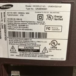 Television  Samsung36”w21”long 