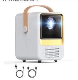 BESGEER Mini Projector WiFi for Tufting, 5.2 Built-in Bluetooth Portable Projector