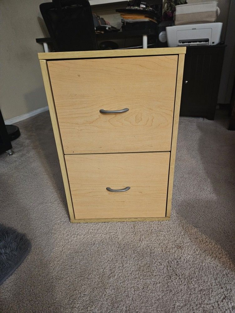 Two drawer file cabinet