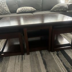 Coffee Table With Seats That Store Underneath 