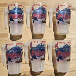 Individually Priced: Vintage 1999 Cleveland Indians  2000 Season MLB Plastic Souvenir Cups