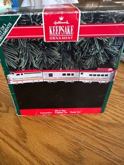 Silver Star Hallmark Train Ornaments