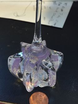 Caithness swirl glass paperweight