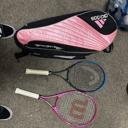 2 Tennis Rackets And Bag