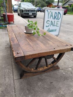 Wagon Wheel Table