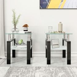 Modern End Table Set Of 2 