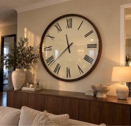 Pottery Barn 30” Oversized Wall Clock
