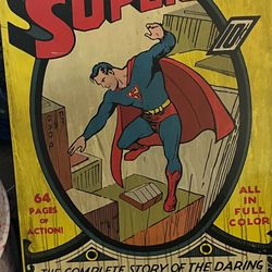 Super man  art decor poster