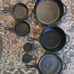 Lodge Cast Iron Pans (7)