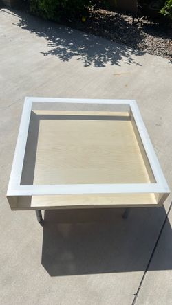 Small IKEA glass top coffee table
