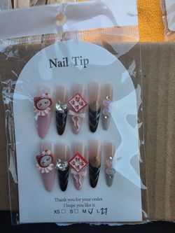 Hello kitty press on nails