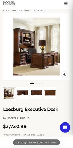 Executive real wood desk