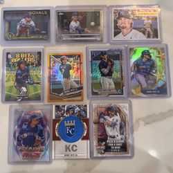 Bobby Witt Jr Insert-Relic-RC Card Lot (10) Kansas City Royals See Pictures NM