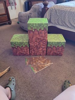 Mincraft Building Large Blocks Party Decor
