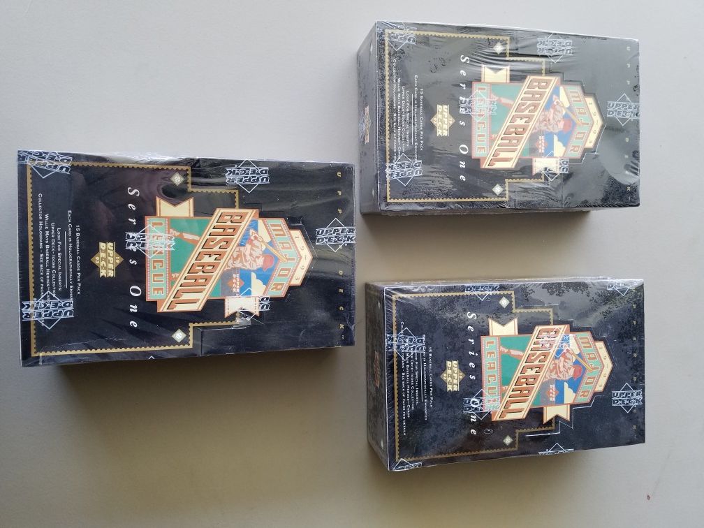 Factory sealed baseball cards 1987-1993 cases $10 -$20 per case special today only