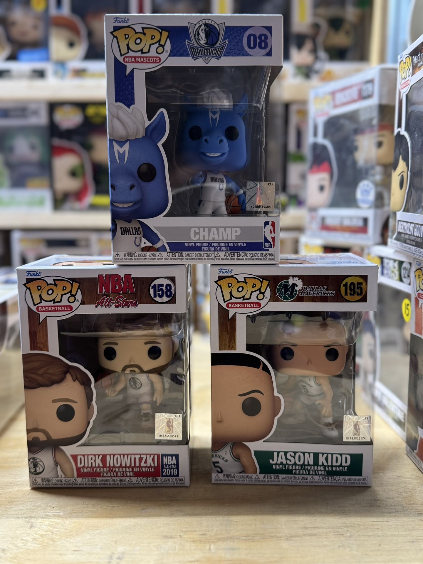 NBA Mavericks Funko Pop Lot 