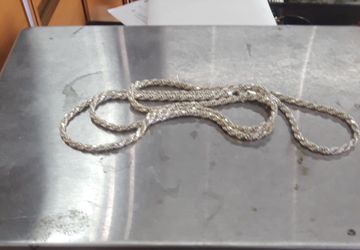 Sterling silver rope chain