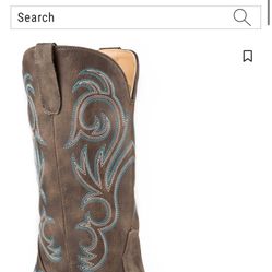 ROPER WOMEN'S BROWN RILEY VINTAGE WESTERN BOOTS - SNIP TOE