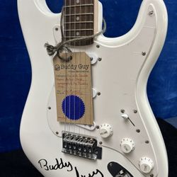 Autographed Buddy Guy Fender Guitar W COA
