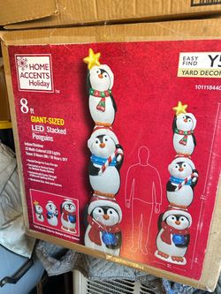 New Christmas stack led penguins