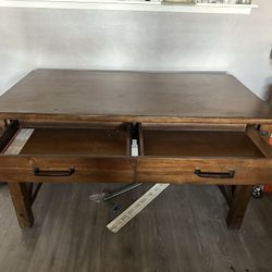 Rustic Walnut Desk 