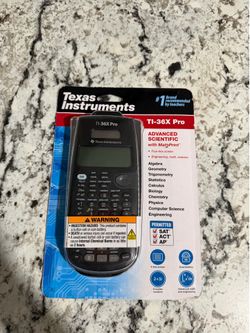 Texas Instruments TI-36X Pro Scientific Calculator MathPrint Solar Battery