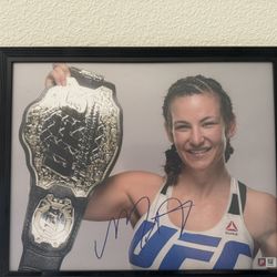 UFC Miesha Tate Autographed Framed 11 X 14 Photo