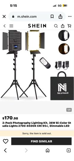 2 pc Studio Spotlights