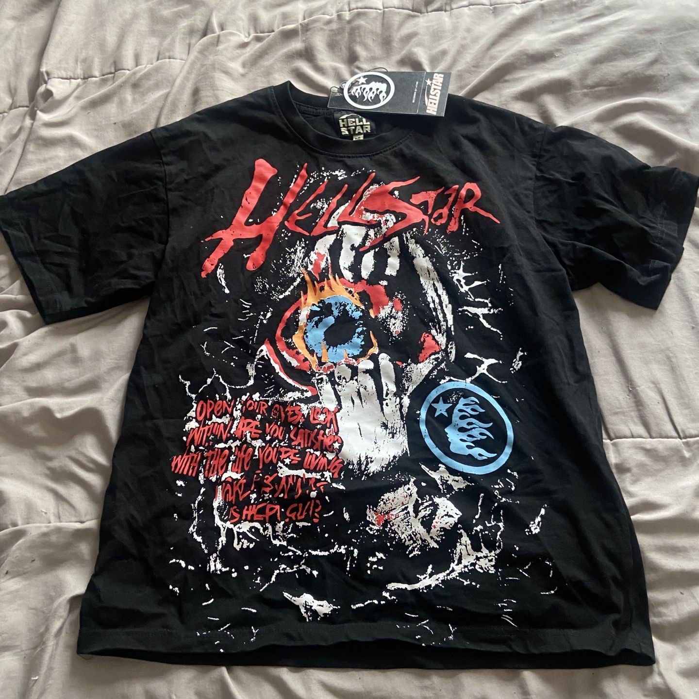 Hellstar “Open your eyes” black tee for Sale in Austell, GA - OfferUp