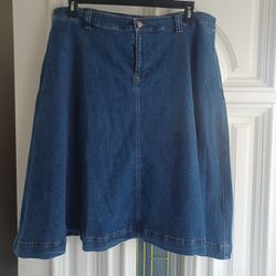 Jean Skirt Size 18