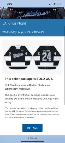 LA Kings Night Hockey Jersey
