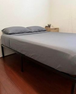 Full size bed with frame