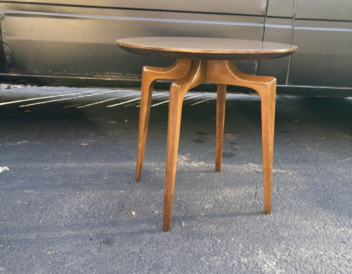 Mid century Modern Floating Walnut Table 
