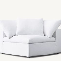 Restoration Hardware Cloud Modular Classic Corner Chair Slipcover