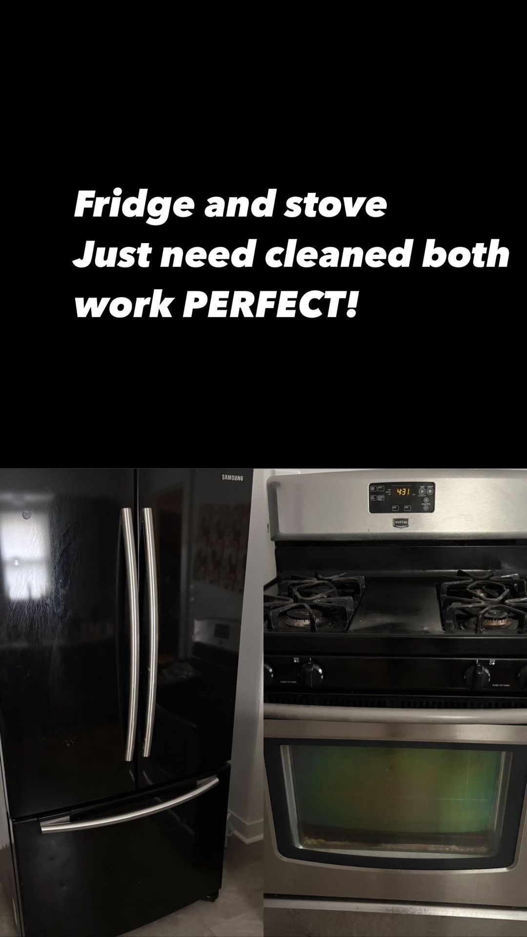 Fridge & Stove