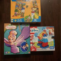 Kids Large Puzzles And Mega Blocks