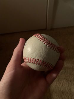 Leather baseball