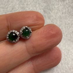 Jade earrings